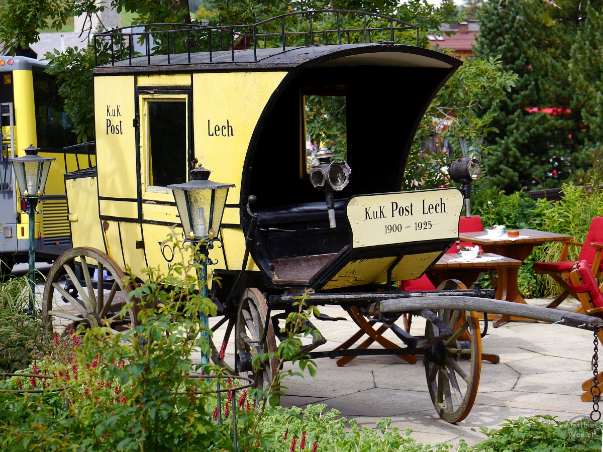 Alte Postkutsche in Lech