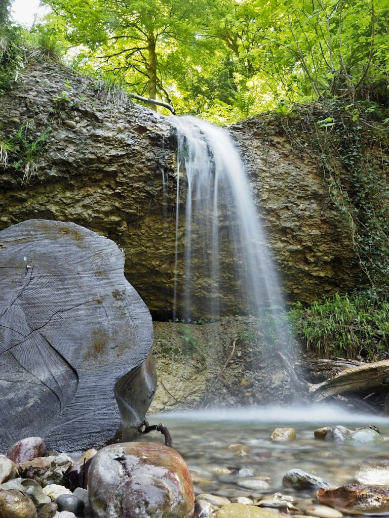 Wasserfallschweif über Mergelwulst
