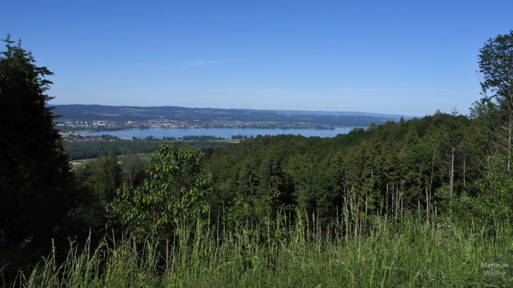 Panoramablick auf Zeller See vom Schiner Berg
