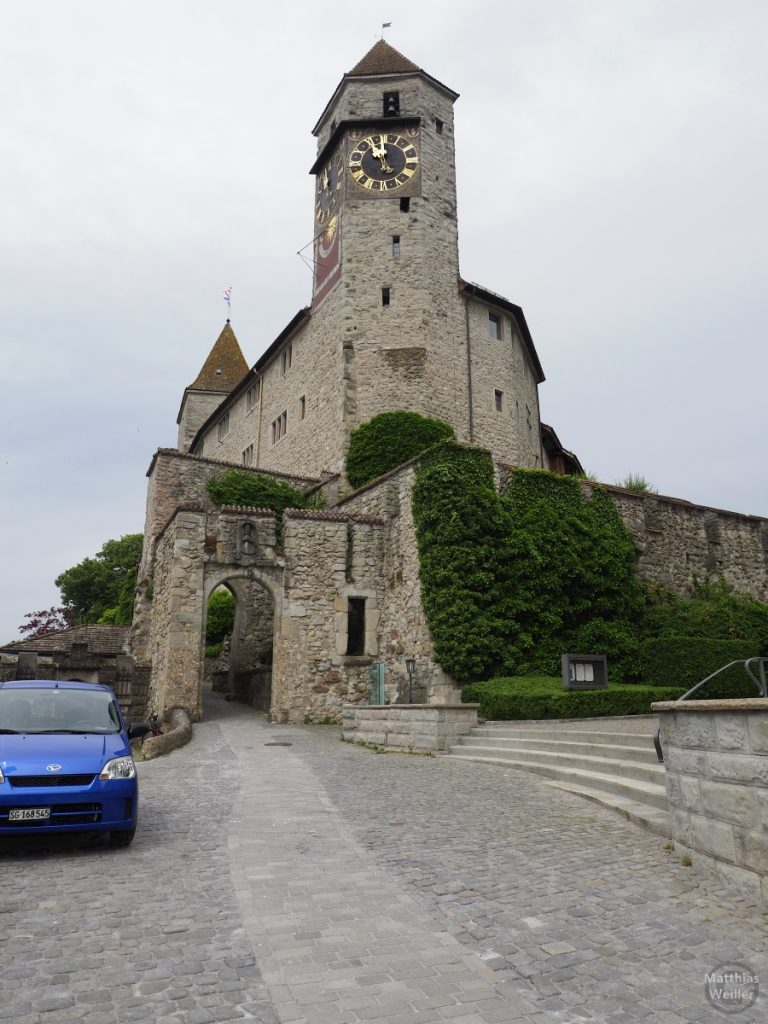 Schloss Rapperswil aus Froschperspektive
