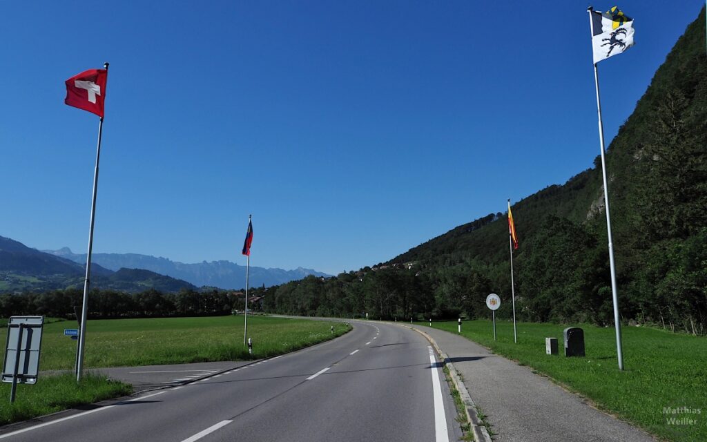 Falggen an der Grenze Schweiz/Liechtenstein