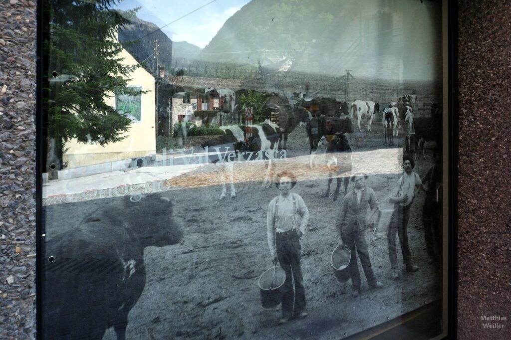 historisches Bauernbild aus dem Val Verzasca