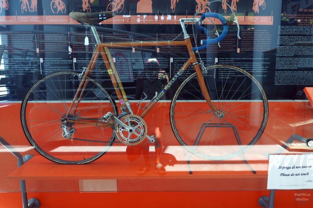 Museo del ciclismo Madonna del Ghisallo: Rennrad von Eddy Merckx