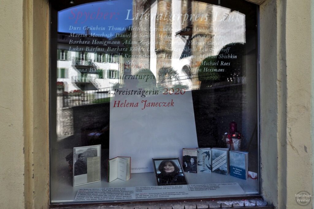 Schaufenster zum Literaturpreis Leuk 2020 (Helena Janeczek)