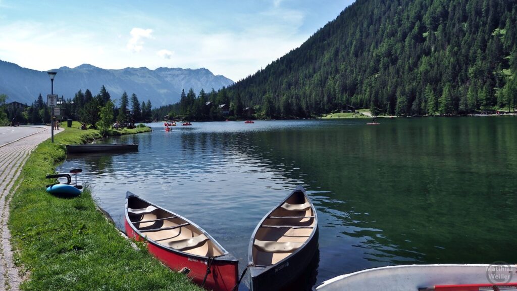 Lac de Champex mit Booten