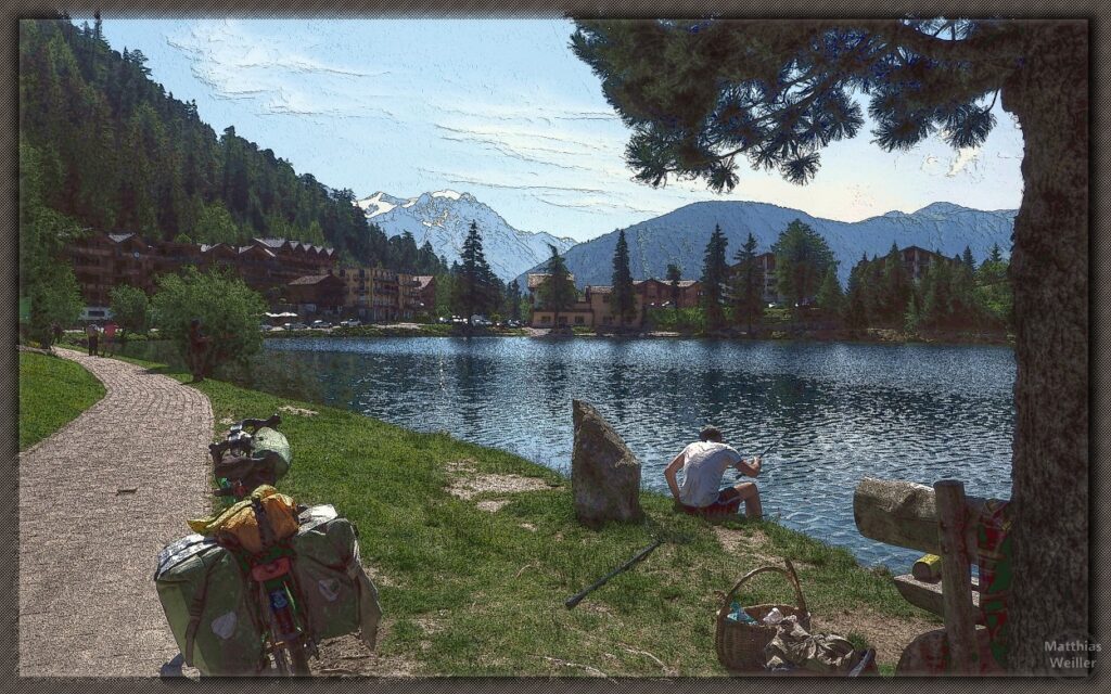 stilisiertes Bild vom Lac de Champex