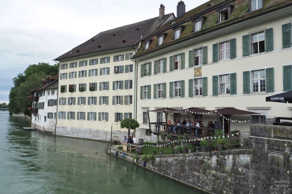 Häuser an der Aare in Solothurn