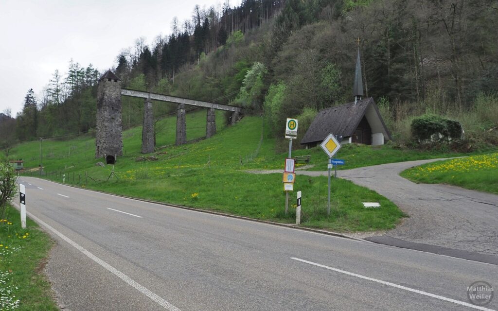 Kapelle und Wasserturmbrücke an Notschrei-Straße