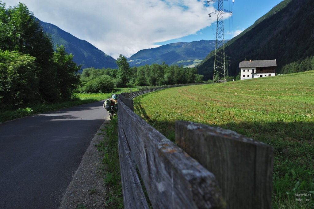 Radweg in Taufers