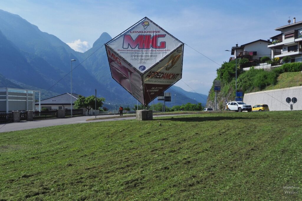 Würfel zur Bewerbung der int. Speiseeismesse in Longarone