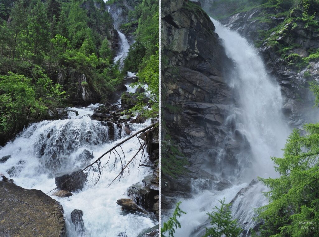 Doppelbild Umbacher Wasserfälle