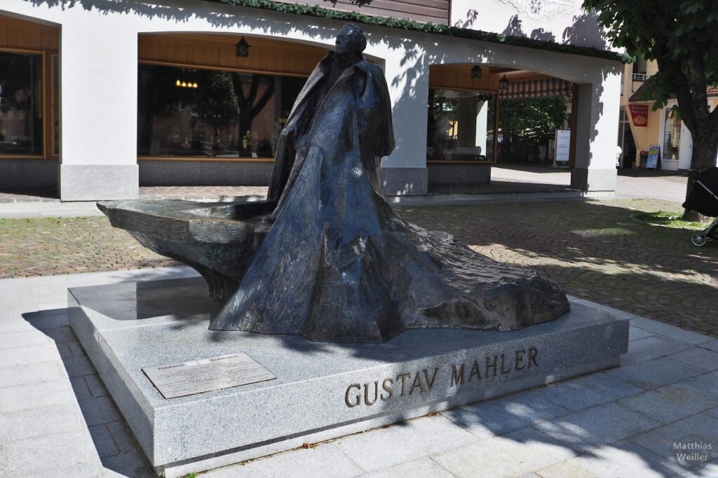 Skulptur vom Gustav Mahler in Toblach