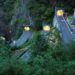 Kehrtunnels mit Licht am Passo San Boldo