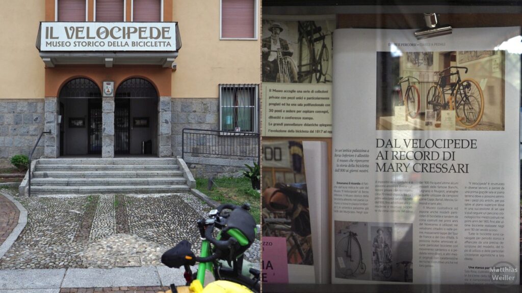 Doppelbild "Il Velocipede - Museo Stroico della Bicicletta" in Esine