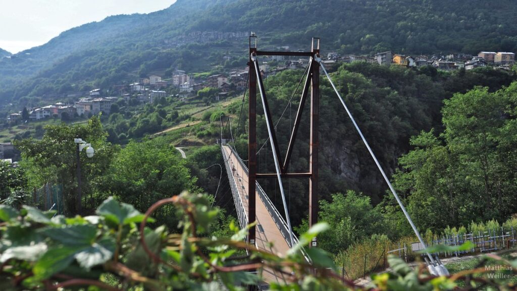 Hängebrücke des Passerella sulle Cassandre